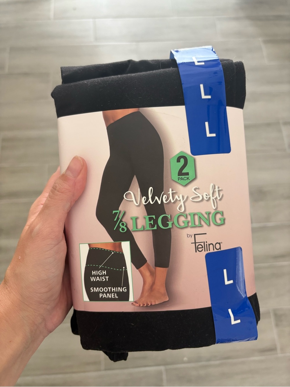 Velvety Soft 7/8 Legging by Felina - Black (2 Pack)
